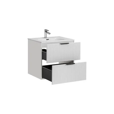 Cabinet with sink ADEL, white gloss, 60 cm